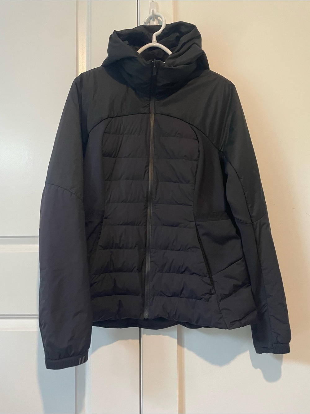 lululemon athletica Black Hooded Puffer Jacket